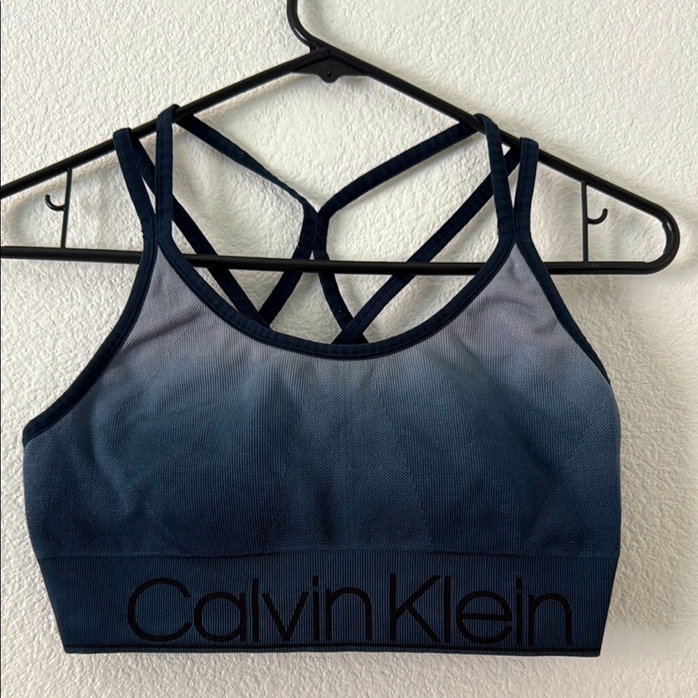 Calvin Klein Women's Blue Ombre Sports Bra